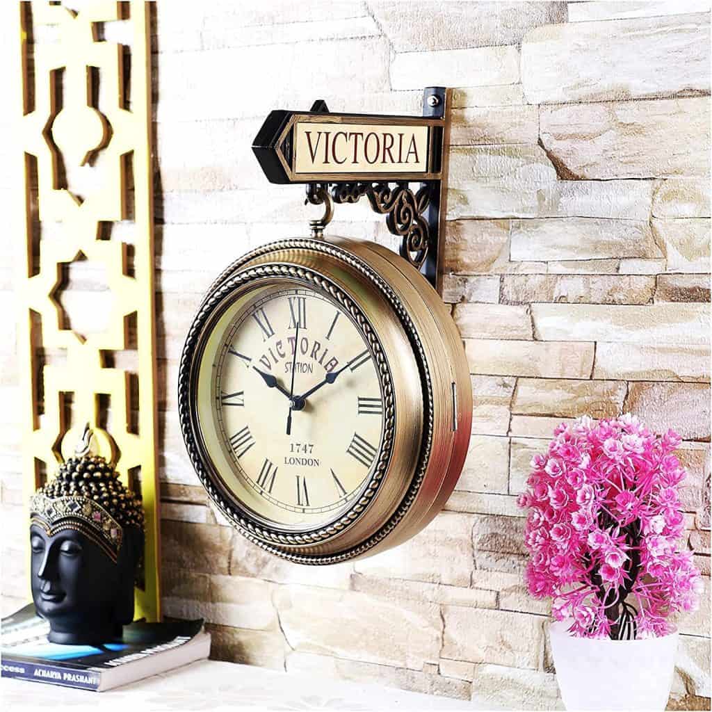 EFINITO Vintage Double-Sided Wall Clock