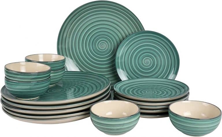 Artysta 'Sea Swirls' Dinner Set Ceramic