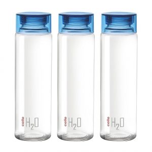 This stylish water bottle is your trusted companion for water and beloved beverages. Crafted in India with premium materials, it's engineered to keep you well-hydrated year-round. This bottle boasts resilient soda lime glass and a BPA-free transparent plastic cap, enhancing its durability. Its lightweight and compact form ensures it fits seamlessly in your fridge door and is a breeze to manage. Opt for this sustainable, chemical-free glass bottle to safeguard the freshness and safety of your drinks. With its wide mouth, pouring and upkeep become hassle-free, delivering a convenient and hygienic solution. View this product on Amazon