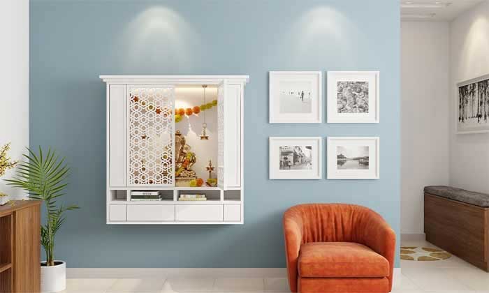 Wall-Mounted Pooja Rooms In Apartments