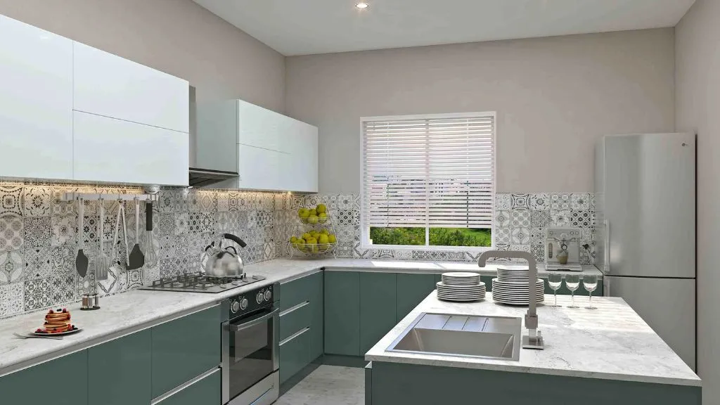 Different Types Of Trending Kitchen Layouts For Your Home: Choose the Best Layout in 2025! 2 Modular Island Kitchen Layout Design