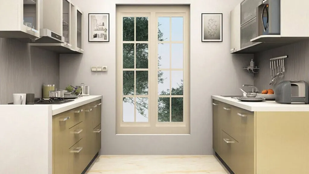 Different Types Of Trending Kitchen Layouts For Your Home: Choose the Best Layout in 2025! 3 Parallel Kitchen Modular Design