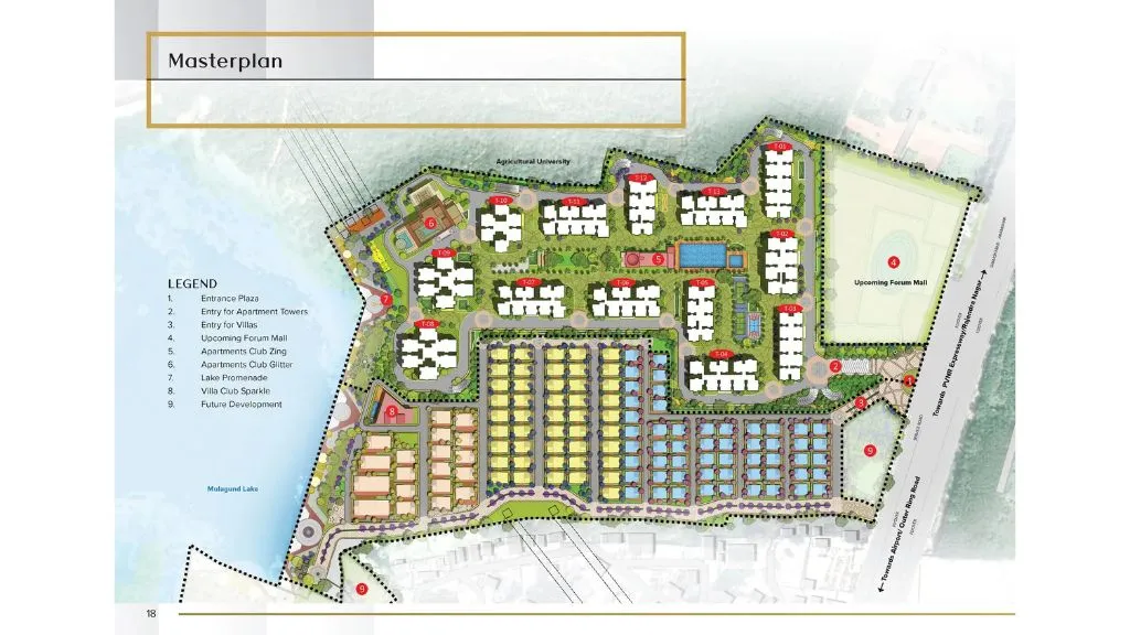 Prestige City Hyderabad Master Plan