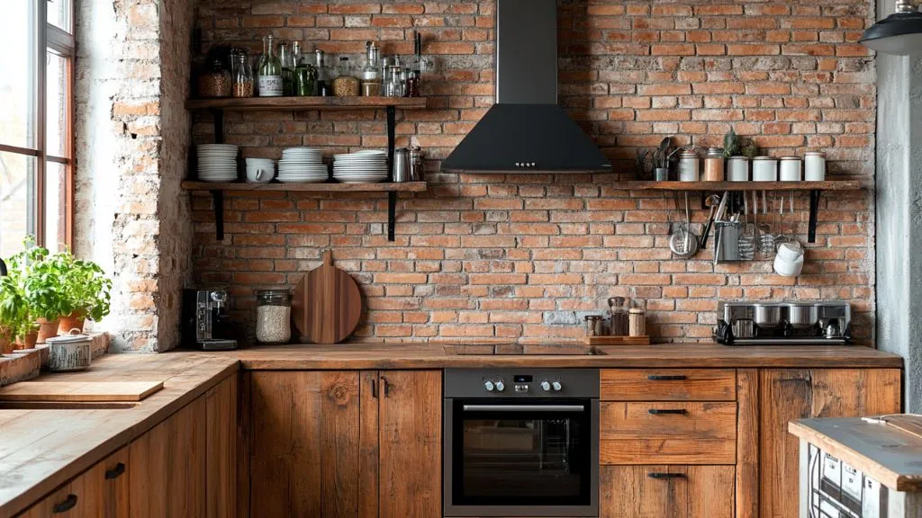 Rustic or Farmhouse Kitchen Backsplash Ideas