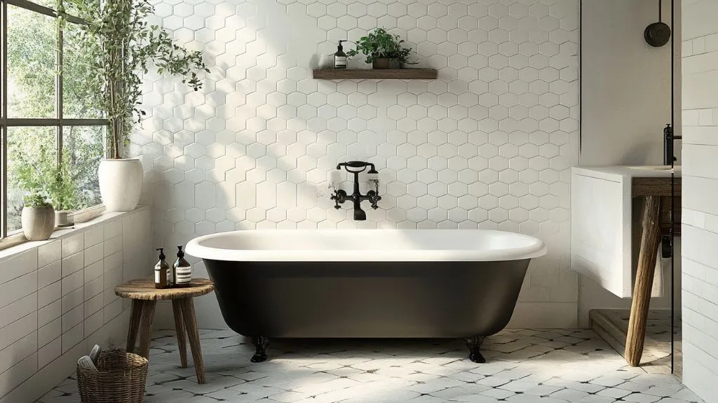 Vintage Hexagon Tiles for a Retro Feel