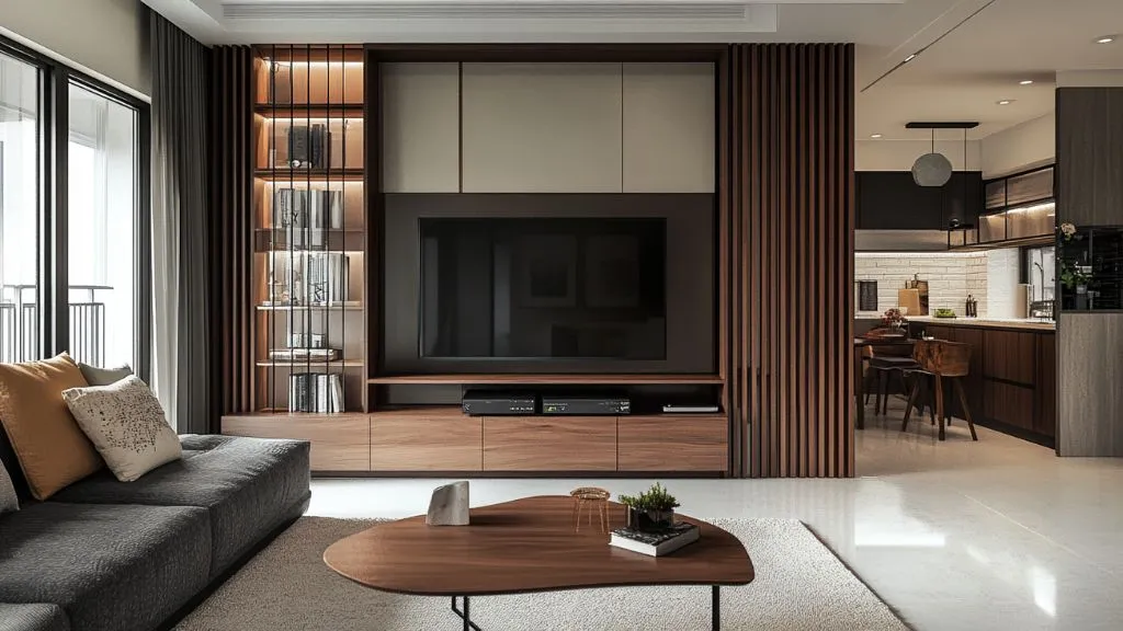 TV Unit as Partition or Divider For Home