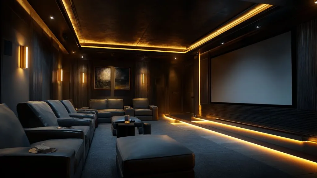 Aesthetic Home Theatre Interior