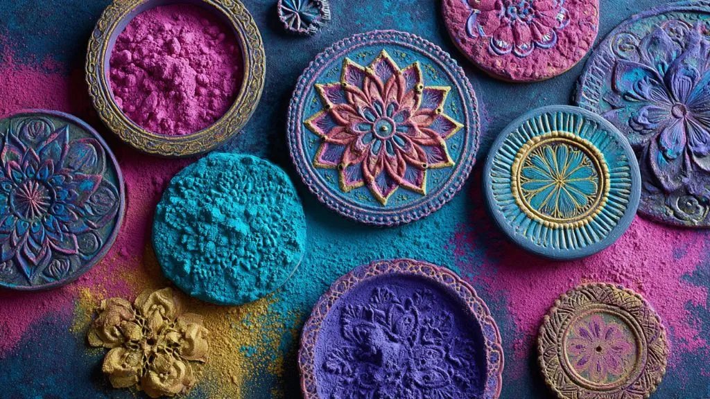 Easy Kids Rangoli with Templates for Diwali