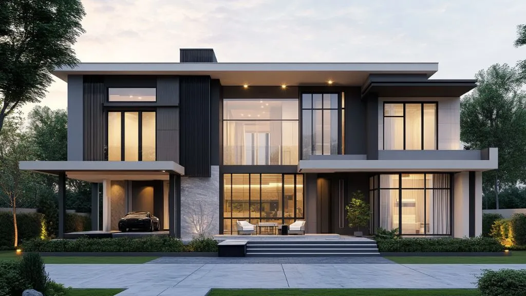 Modern Minimalist House Elevation