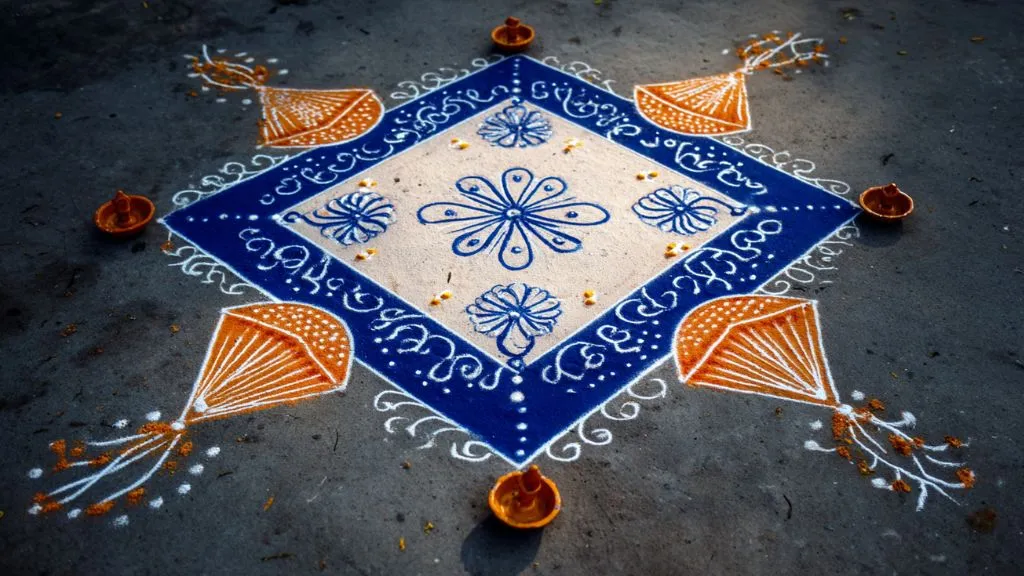 Sankranti + Diwali Fusion Rangoli