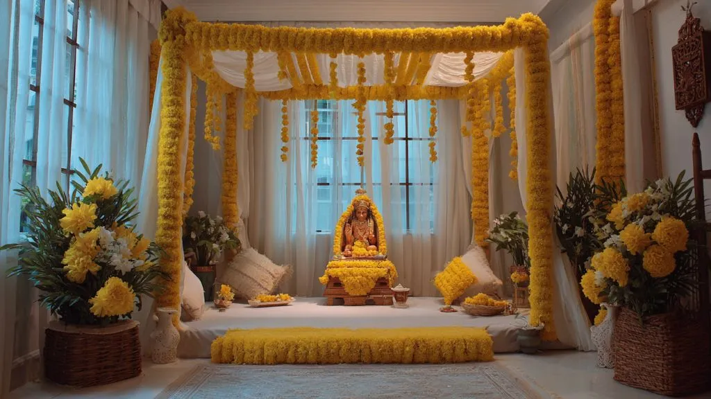 Minimalist Durga Pooja Pandal Designs