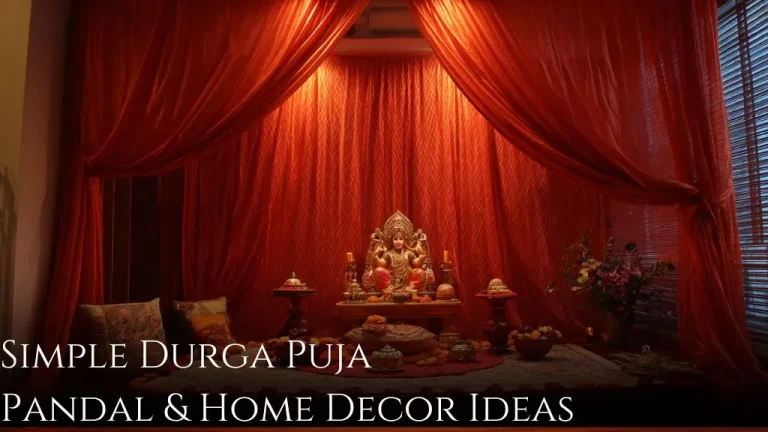 Simple Durga Puja Pandal & Navratri Home Decoration Ideas for 2025!