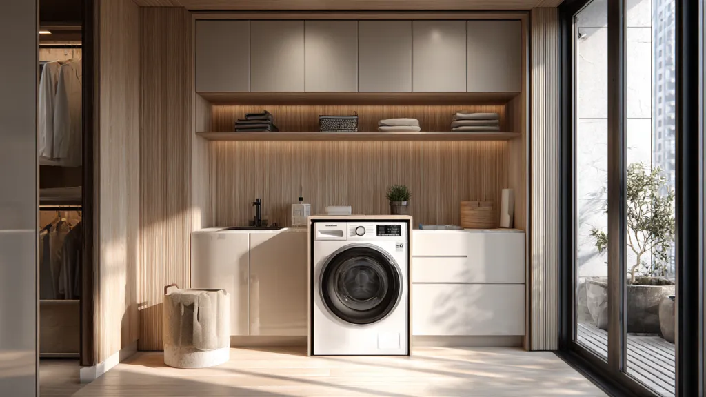 Cabinet Storage Above Washing Machine