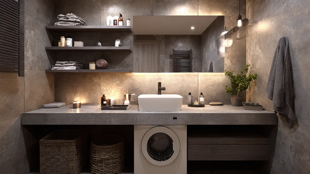 Combine Laundry with Bathroom