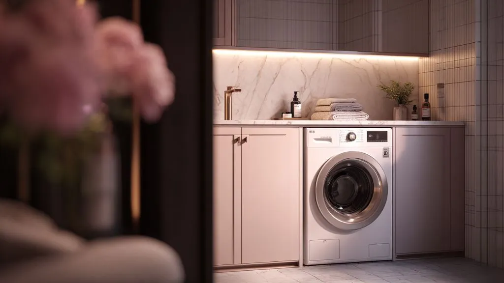 Floating Shelves for Laundry Storage
