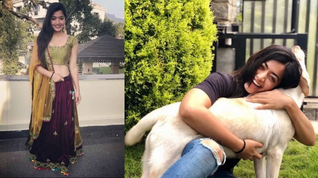 Rashmika Mandanna with her Dog 