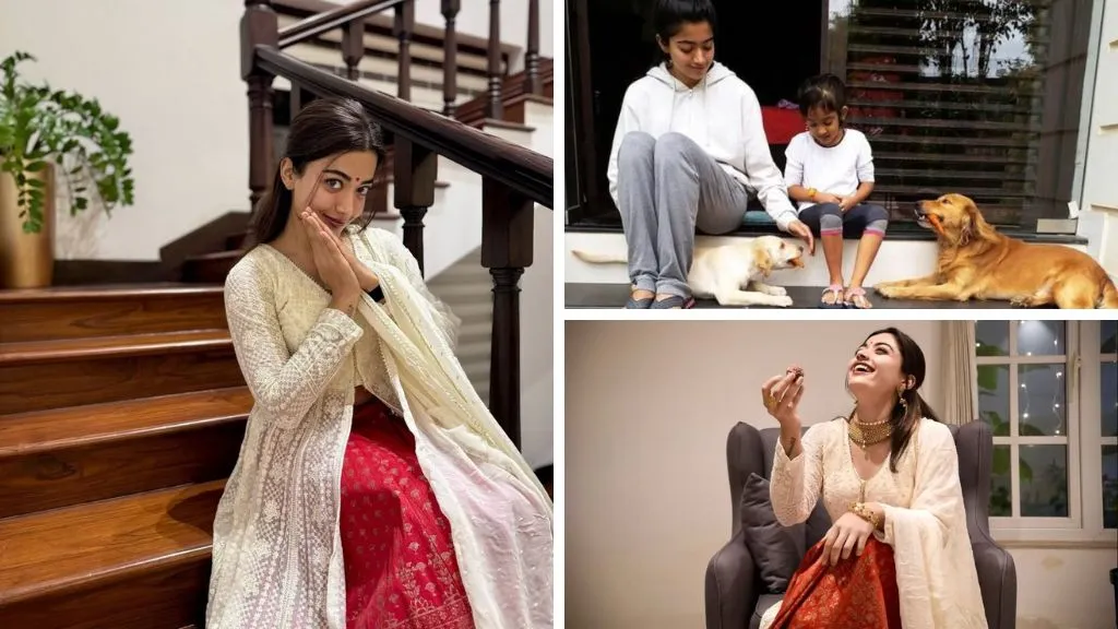 Rashmika Mandanna’s Home Interior and her Pet Dog