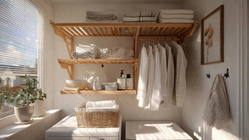 Wall-Mounted Foldable Drying Rack Ideas