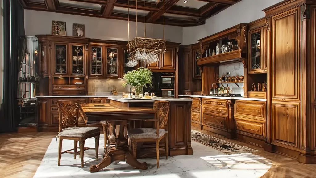 Traditional Kitchen Decor Ideas with Wooden Finish