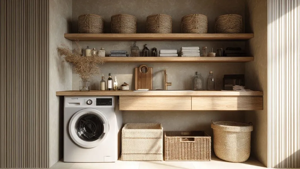 Use Vertical Space for Laundry Storage