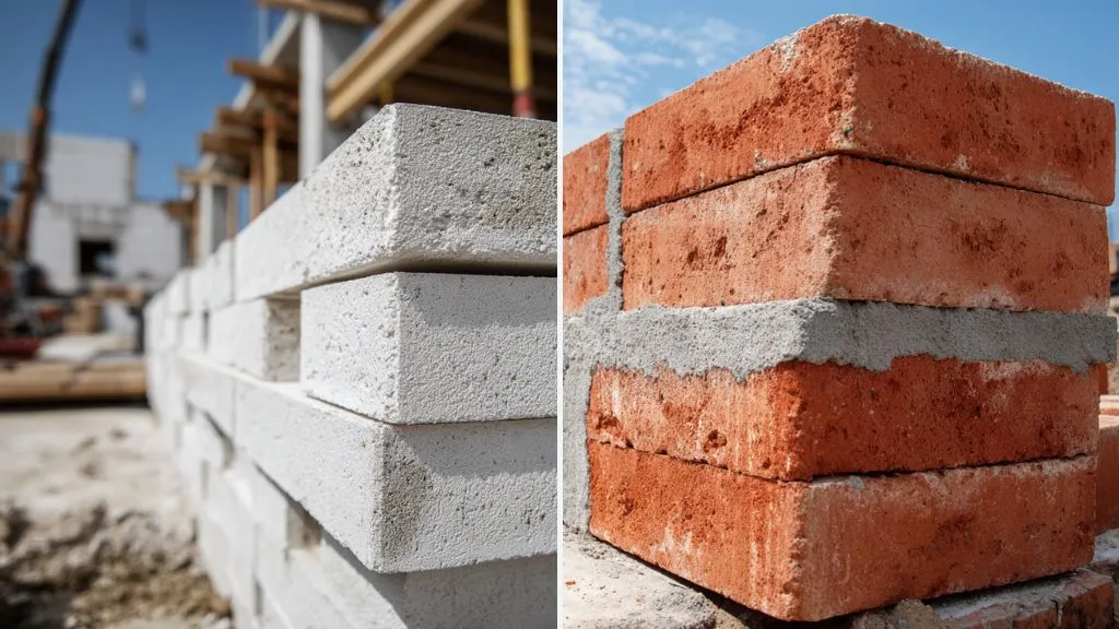 AAC Blocks vs Red Bricks