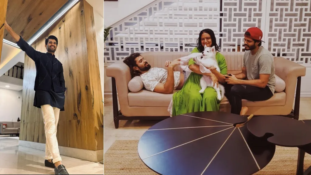 Vijay deverakonda with Family & Pet