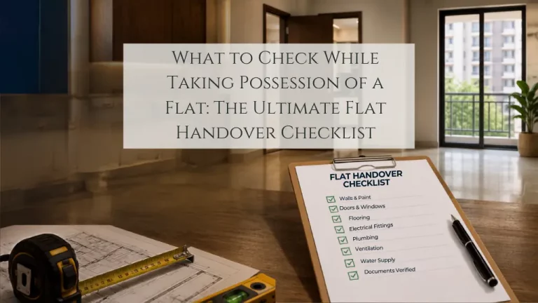 What to Check While Taking Possession of a Flat: The Ultimate Flat Handover Checklist