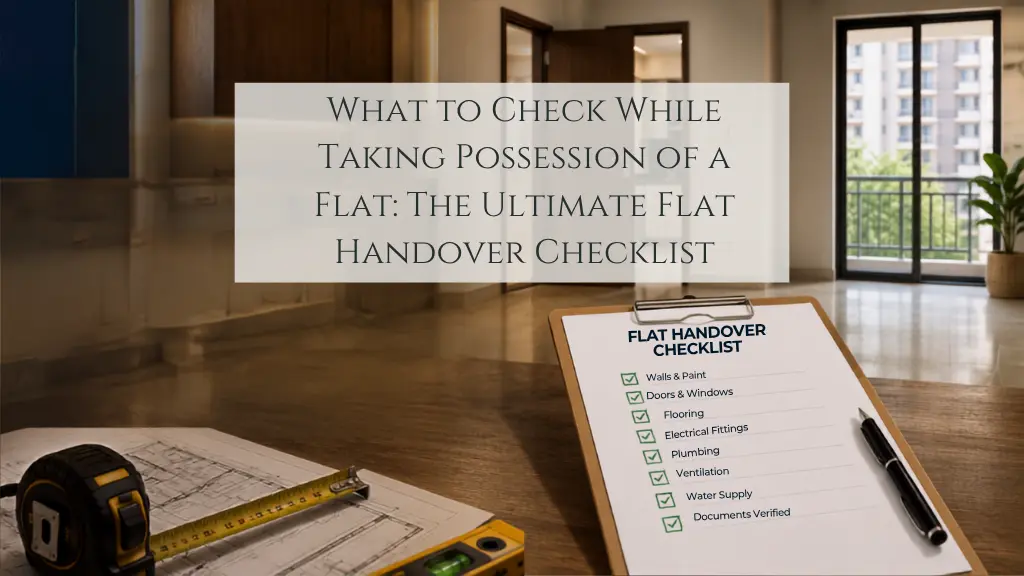 What to Check While Taking Possession of a Flat: The Ultimate Flat Handover Checklist