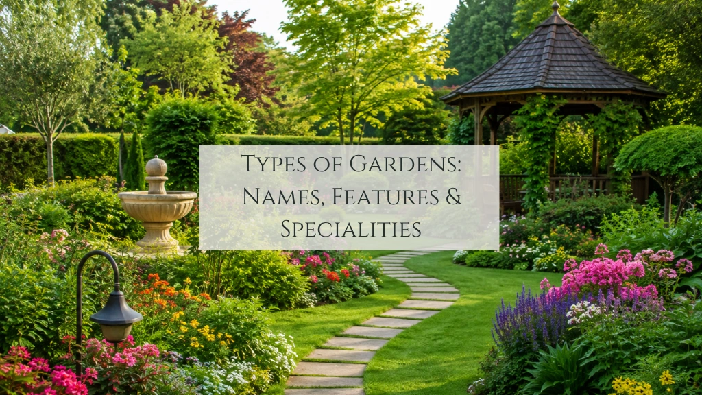 Types of Gardens: names, features and specialities