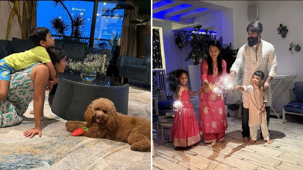 Yash Playing and Celebrating Festival with his Kids