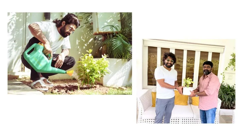 Allu arjun Planting Tree on Environment al Day