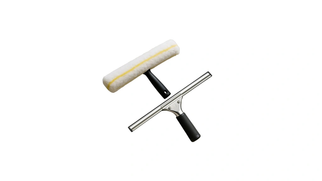 Silicon / Brass Squeegee for Glass Partition
