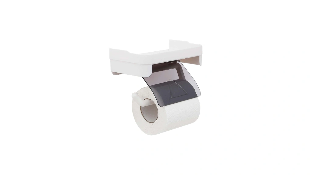 Toilet Paper Holder with Phone Shelf